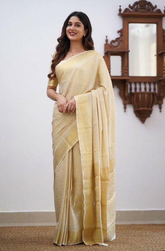 Aab Lichi Jacquard Silk Saree Catalog